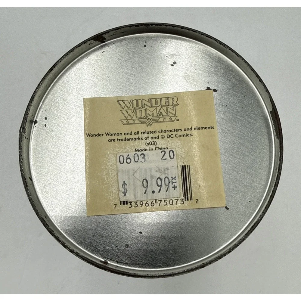 Vtg Wonder Woman Storage Tin Canister‎ 6